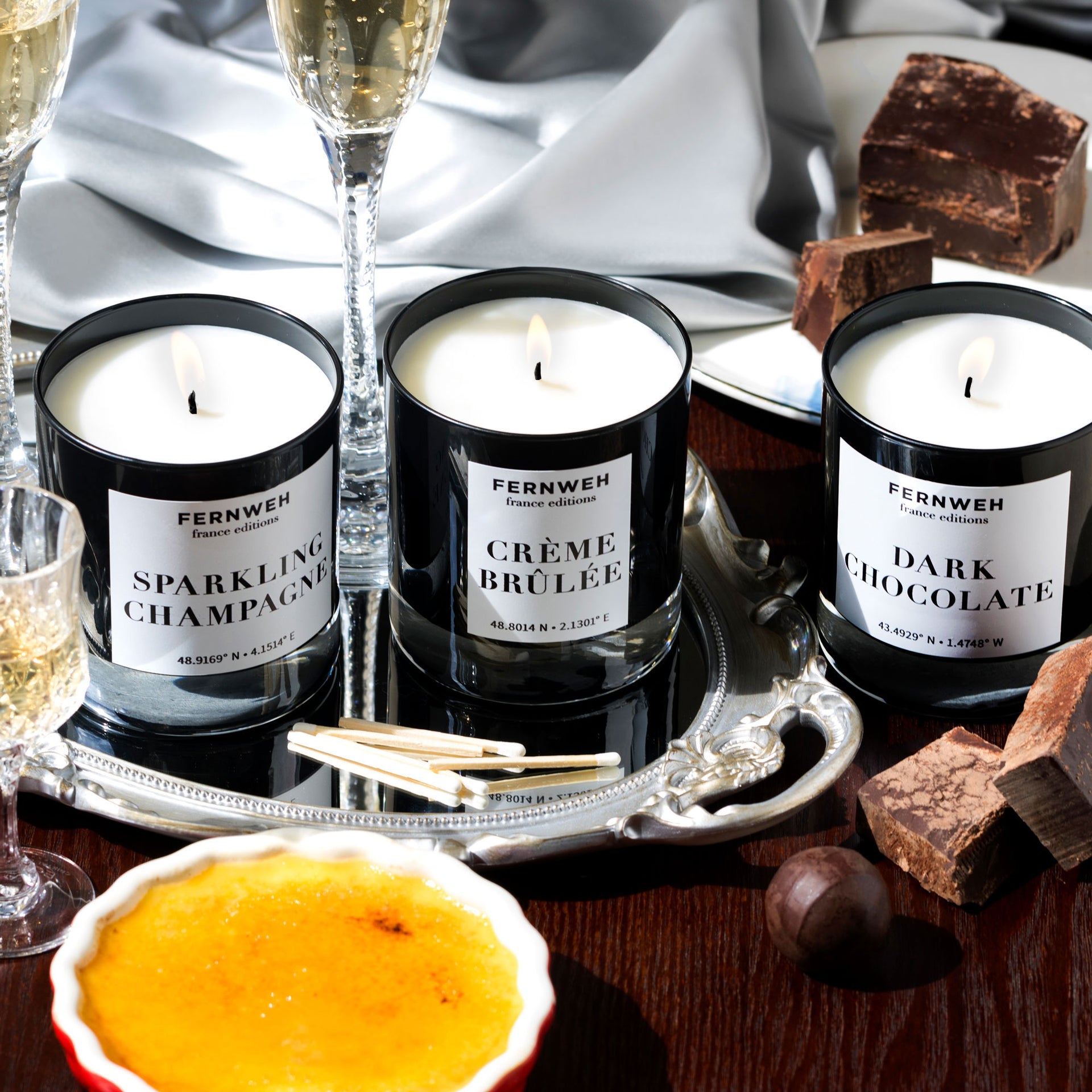 Cuisine Fernweh French Editions Celebrate Set Gift Candle – France:
