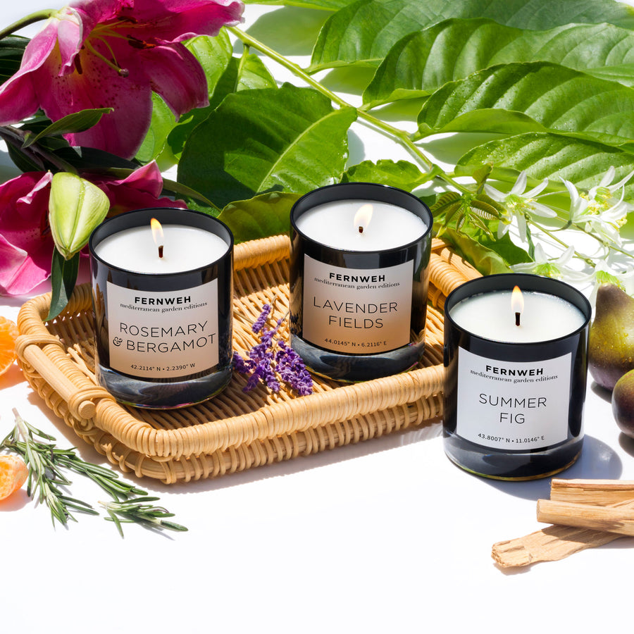Mediterranean Garden: Sun-Drenched Wanderings Candle Gift Set